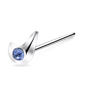 Stone Set Straight Nose Stud NSKA-775